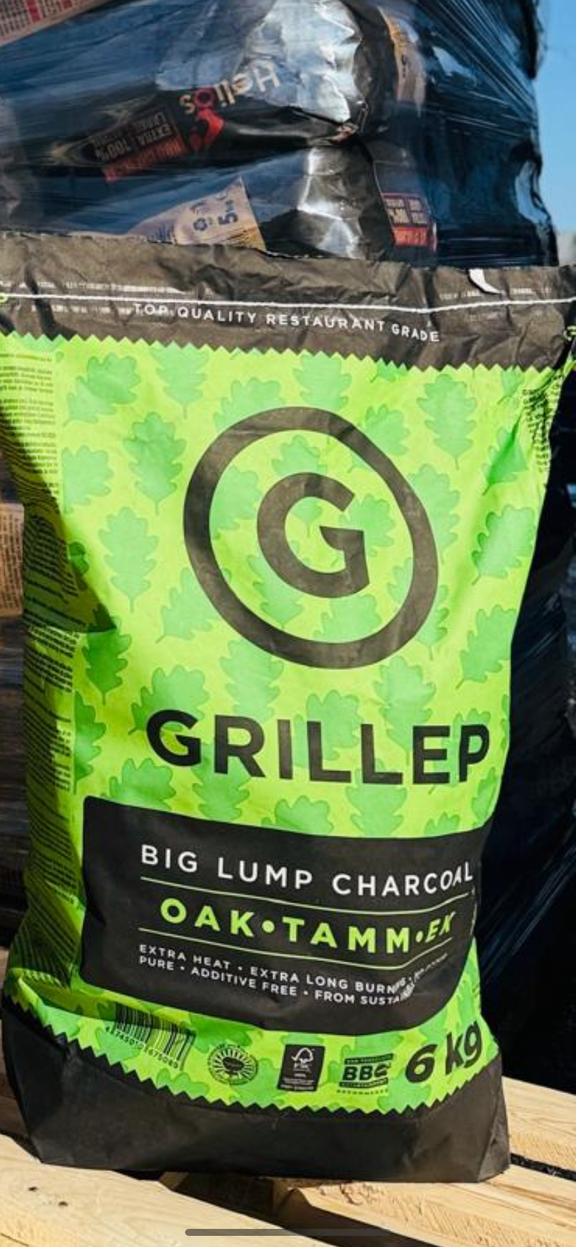 Premium Holzkohle für Grill und BBQ Körnung 15–80 mm – Staubanteil max. 5 %
